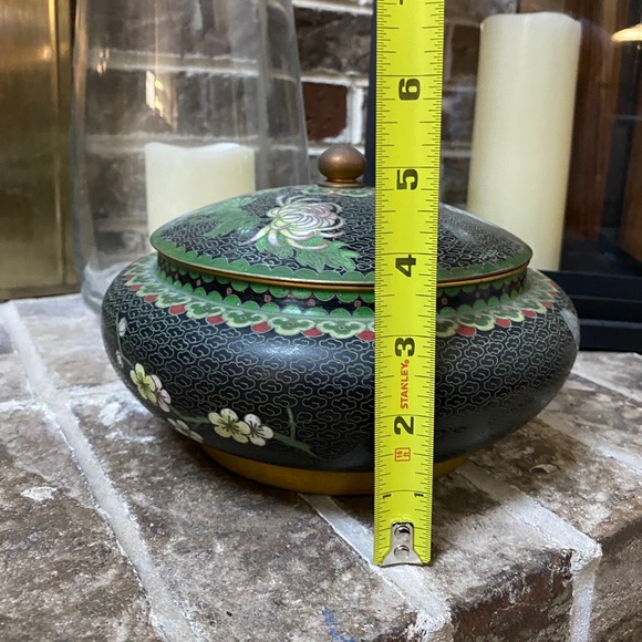 CLOISONNÉ Bowl with Lid - Picture 8 of 10